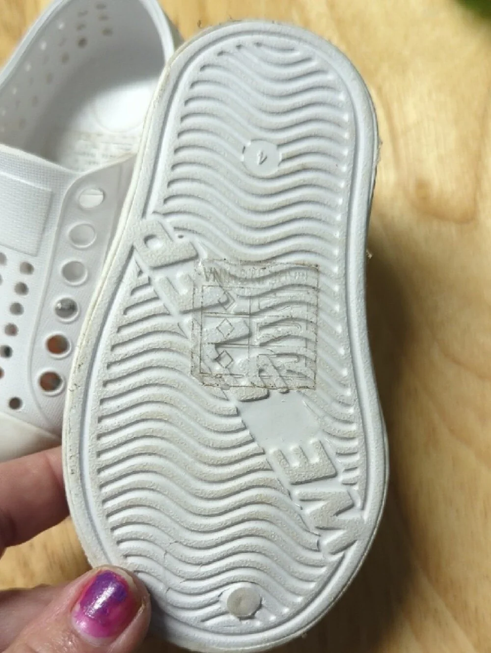 Kids White Slip-On Water-Resistant Shoe